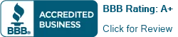 Better Business Bureau accredited business seal